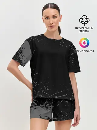 Женская пижама с шортами / СЕРЫЕ БРЫЗГИ | GREY SPRAY