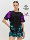 Женская пижама с шортами / НЕОНОВЫЕ БРЫЗГИ