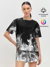 Женская пижама с шортами / БЕЛЫЙ ОГОНЬ | WHITE FIRE