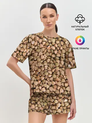 Женская пижама с шортами / Гречка Греча