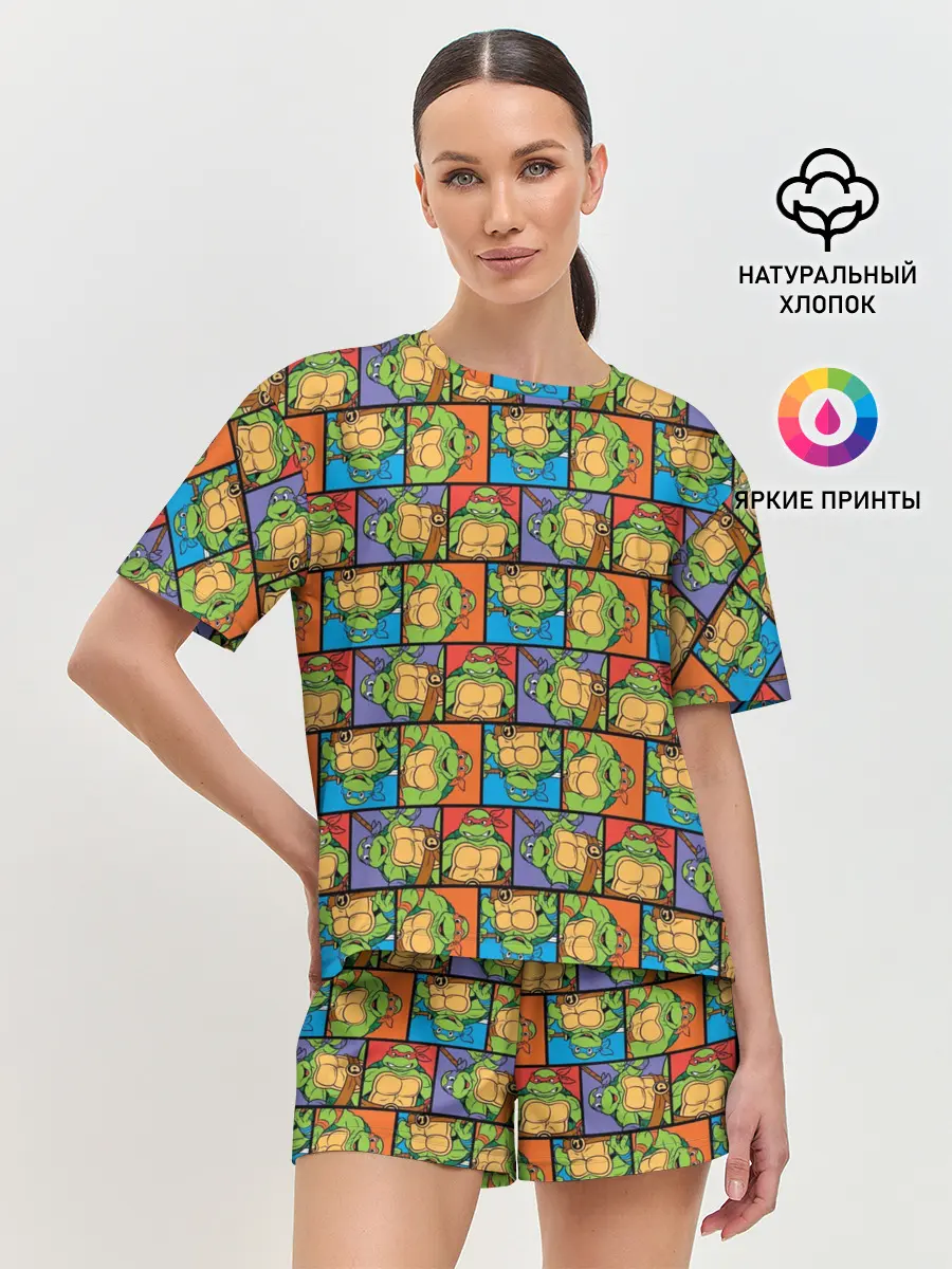 Женская пижама с шортами / Teenage Mutant Ninja Turtles