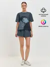 Женская пижама с шортами / Ты попал под дым