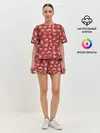 Женская пижама с шортами / Насекомые