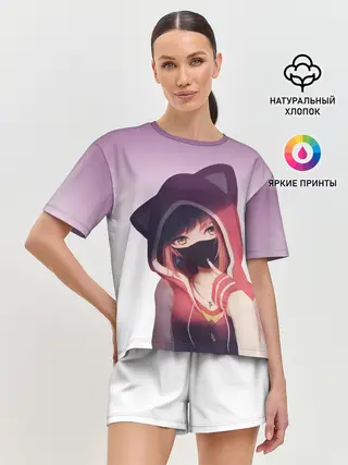 Женская пижама с шортами / Аниме. Маска