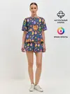 Женская пижама с шортами / Новогодний макет