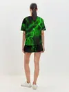 Женская пижама с шортами / МОЛНИЯ GREEN NEON