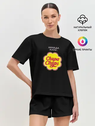 Женская пижама с шортами / chupa chups