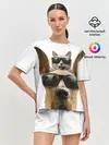Женская пижама с шортами / Блатные животные.