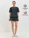 Женская пижама с шортами / Смайлы.