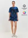 Женская пижама с шортами / NEON SMOKES STRIPES
