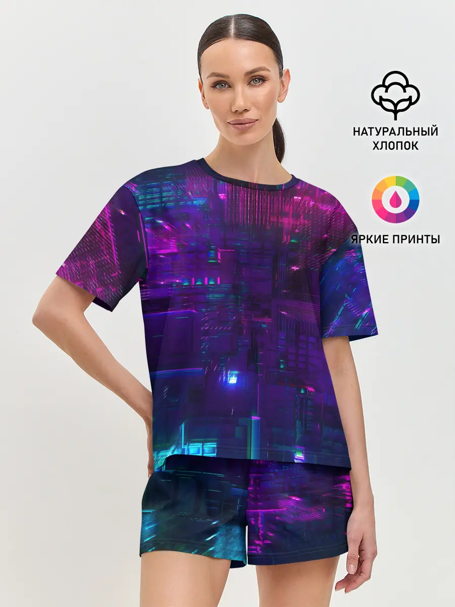 Женская пижама с шортами / NEON