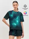 Женская пижама с шортами / НЕОНОВЫЙ КОСМОС | NEON SPACE