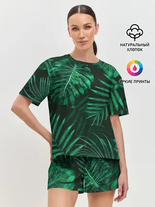 Женская пижама с шортами / Я из джунглей