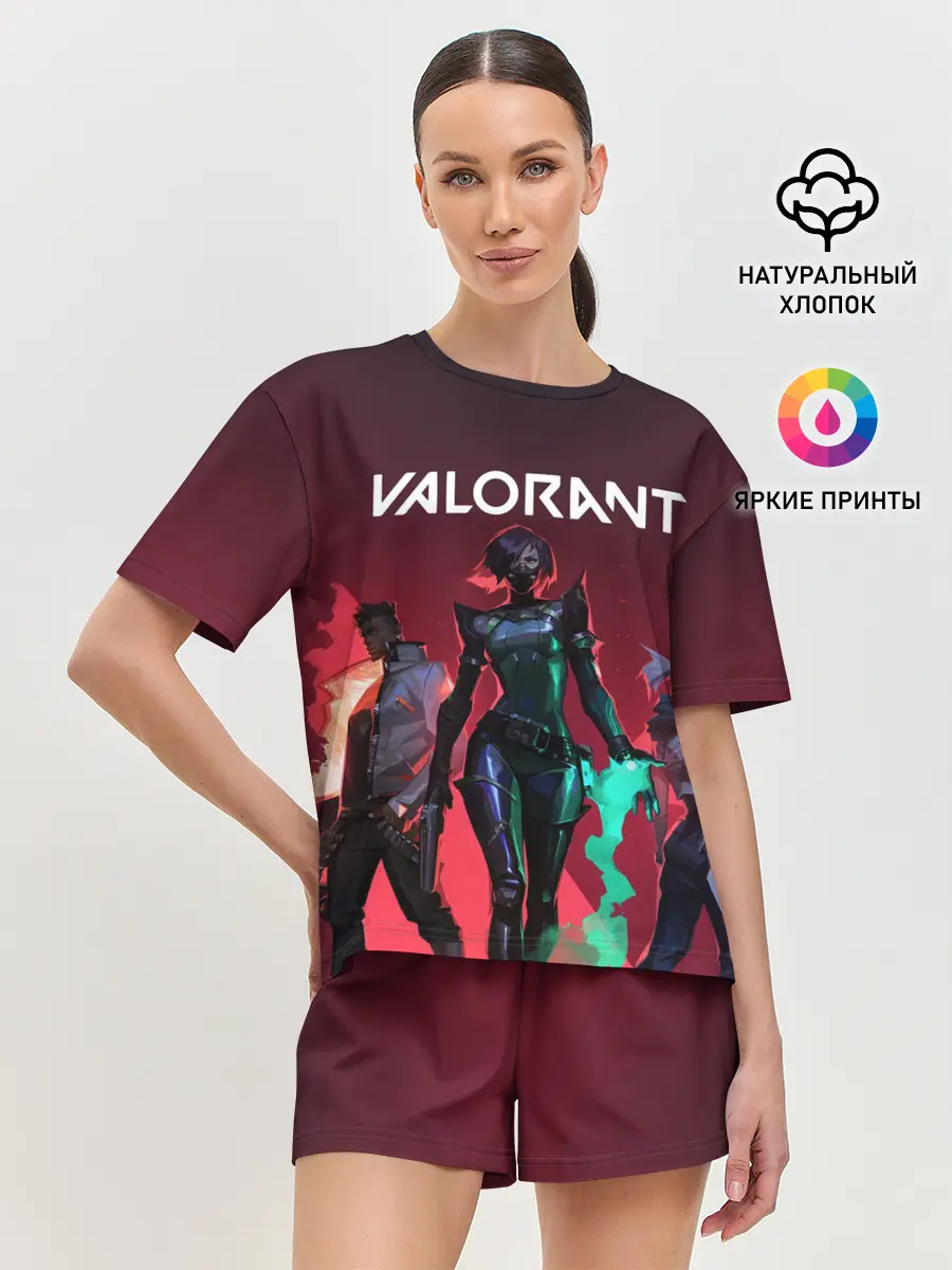 Женская пижама с шортами / Valorant