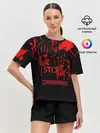 Женская пижама с шортами / КОРОНАВИРУС