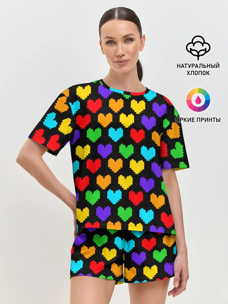 Женская пижама с шортами / UNDERTALE HEART