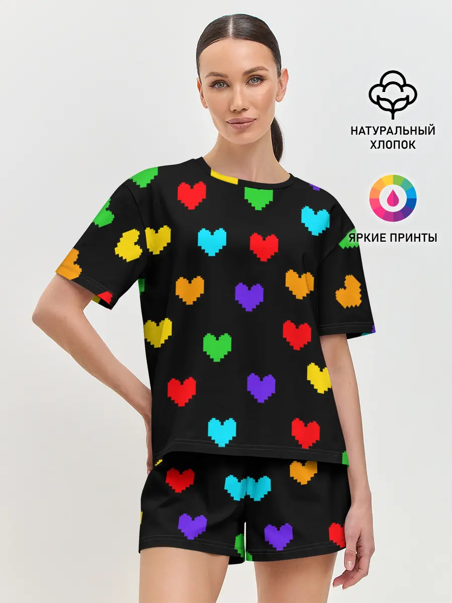 Женская пижама с шортами / UNDERTALE HEART