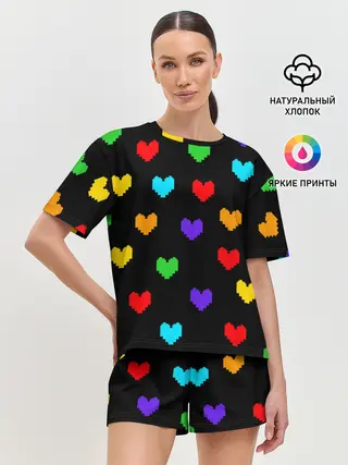 Женская пижама с шортами / UNDERTALE HEART