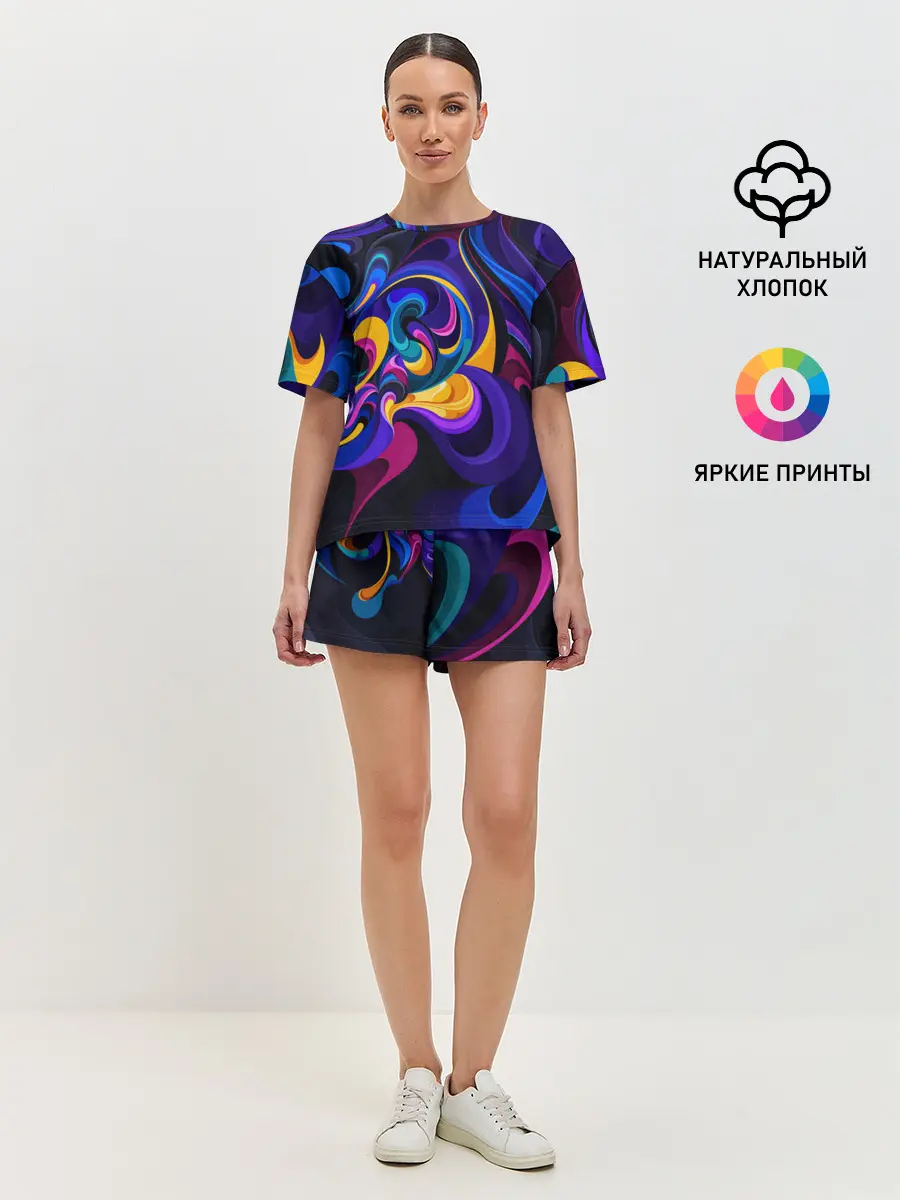 Женская пижама с шортами / ABSTRACT COLOR