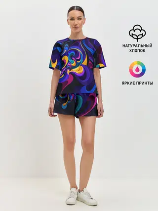 Женская пижама с шортами / ABSTRACT COLOR