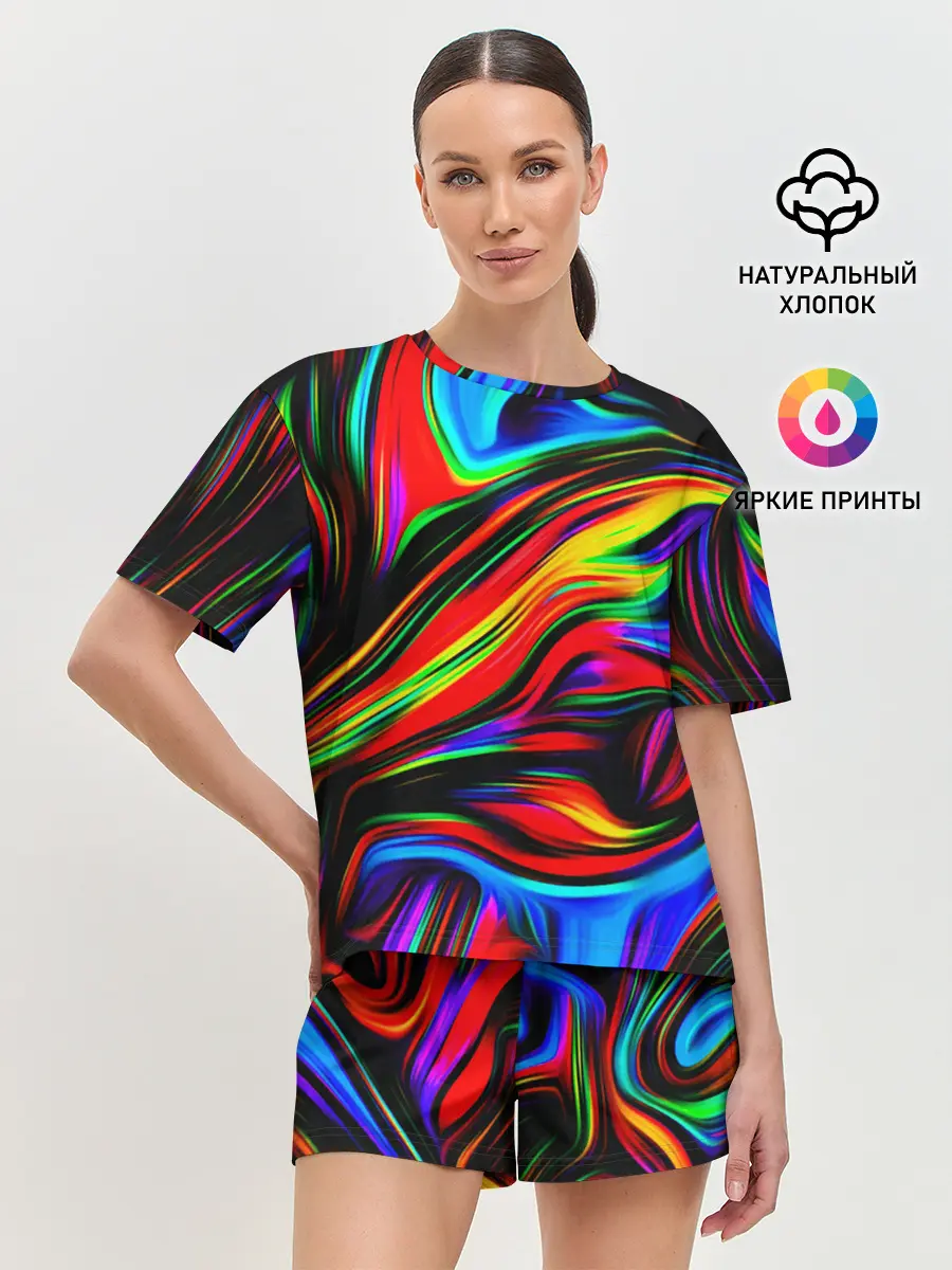 Женская пижама с шортами / ABSTRACT
