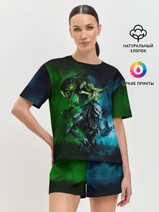 Женская пижама с шортами / PREDATOR