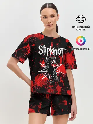 Женская пижама с шортами / Slipknot