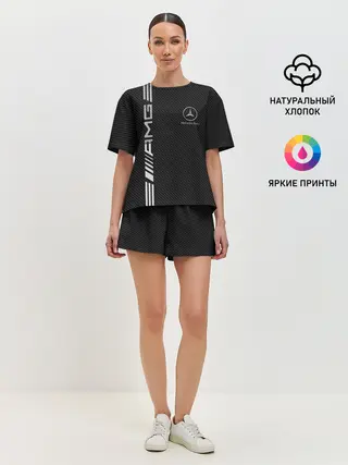 Женская пижама с шортами / Mercedes Carbon