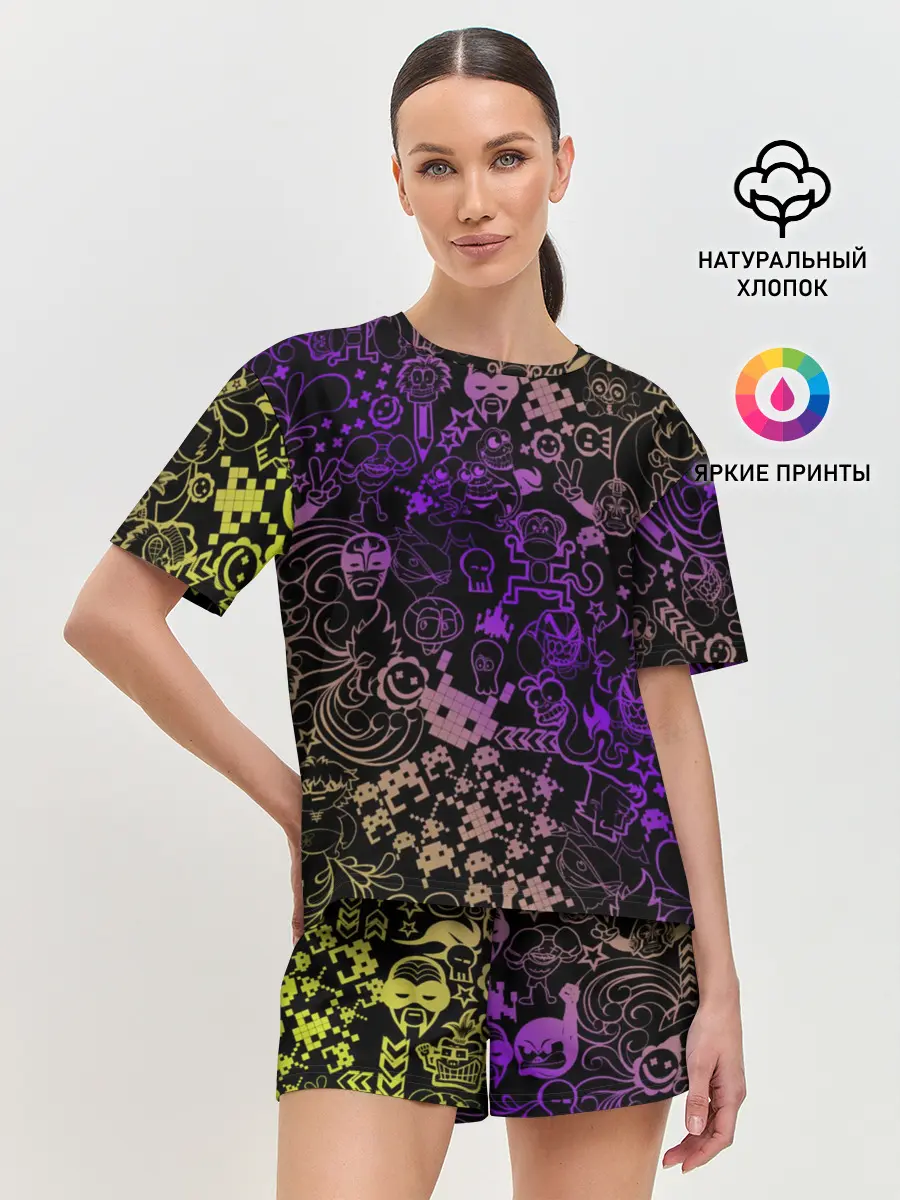 Женская пижама с шортами / Игры