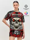 Женская пижама с шортами / Megadeth