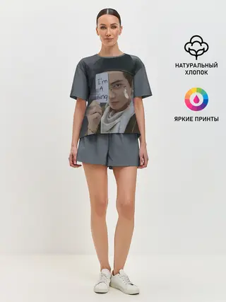Женская пижама с шортами / BTS