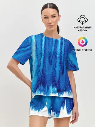 Женская пижама с шортами / Будь в потоке