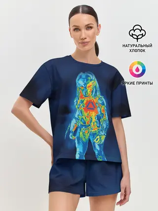 Женская пижама с шортами / PREDATOR