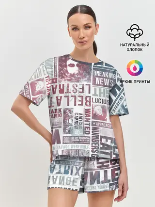 Женская пижама с шортами / Гарри Поттер