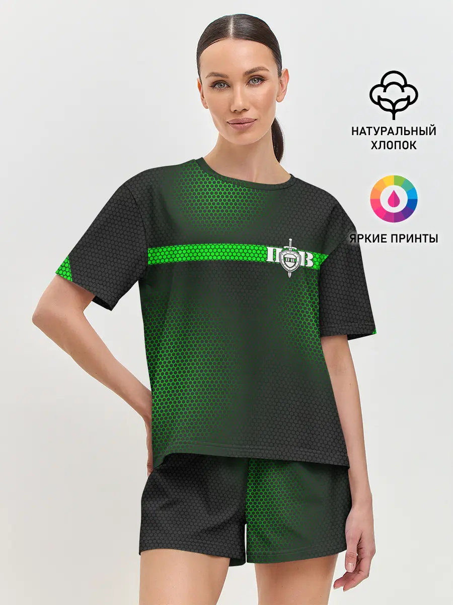 Женская пижама с шортами / Пограничные Войска
