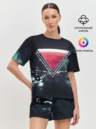Женская пижама с шортами / MUSIC