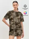 Женская пижама с шортами / СОВРЕМЕННЫЙ КАМУФЛЯЖ
