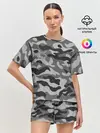 Женская пижама с шортами / КАМУФЛЯЖ GRAY