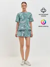 Женская пижама с шортами / Узоры