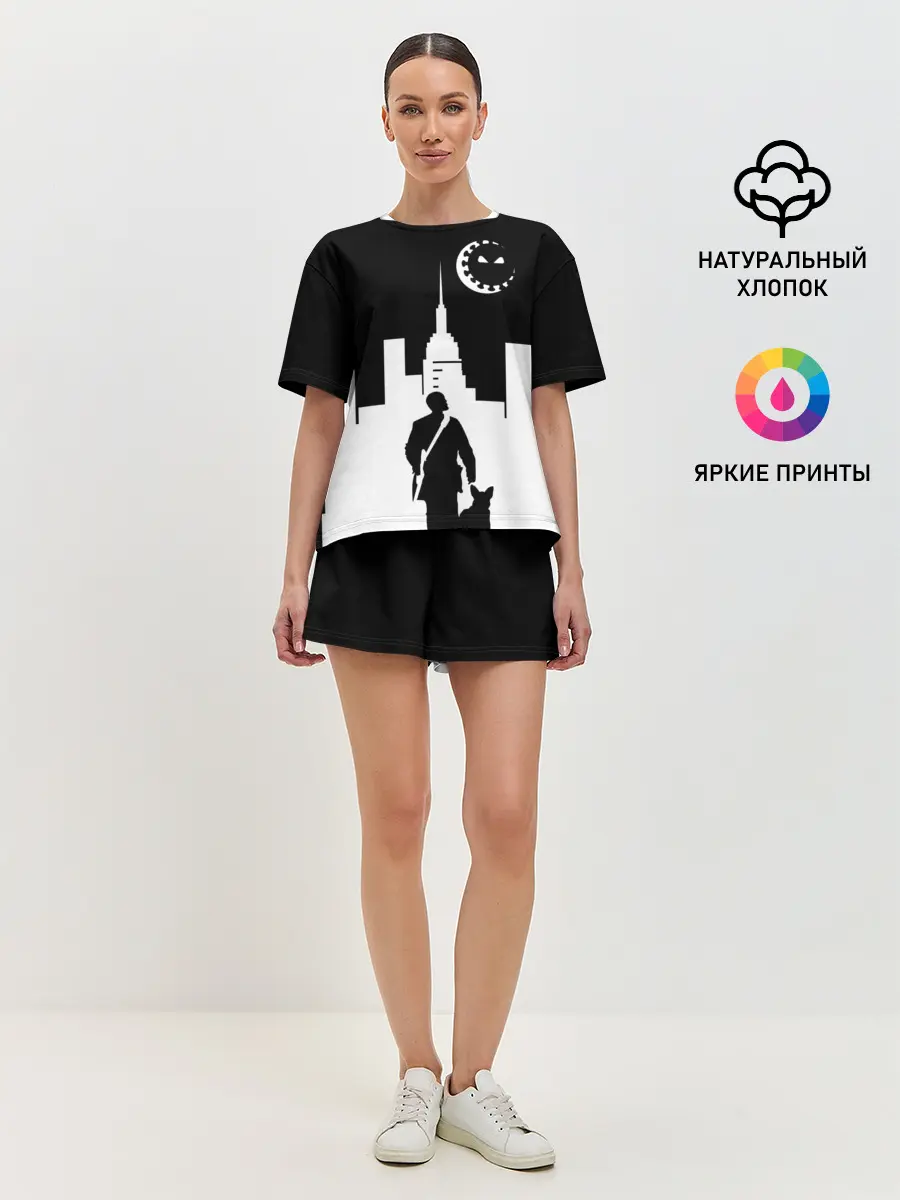 Женская пижама с шортами / Борец с COVID19