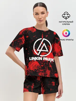 Женская пижама с шортами / Linkin Park