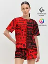 Женская пижама с шортами / ЛОГОТИПЫ АНИМЕ