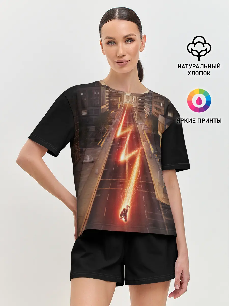 Женская пижама с шортами / The Flash