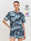 Женская пижама с шортами / Камуфляж Полиции