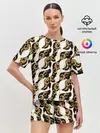 Женская пижама с шортами / Волновая вьюга