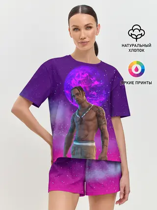 Женская пижама с шортами / Travis Scott, Fortnite