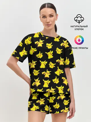 Женская пижама с шортами / ПИКАЧУ