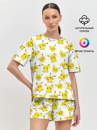 Женская пижама с шортами / ПИКАЧУ
