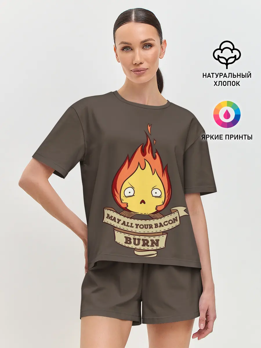Женская пижама с шортами / Burn emotion
