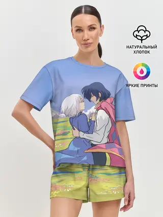 Женская пижама с шортами / Ходячий замок Howl